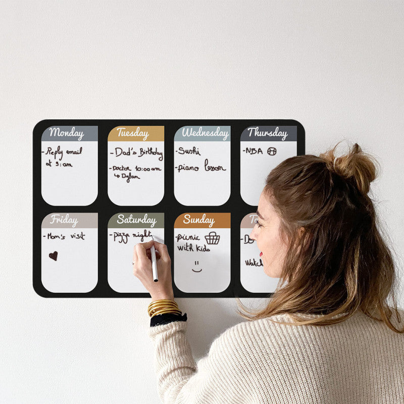 Organisateur magnétique hebdomadaire
